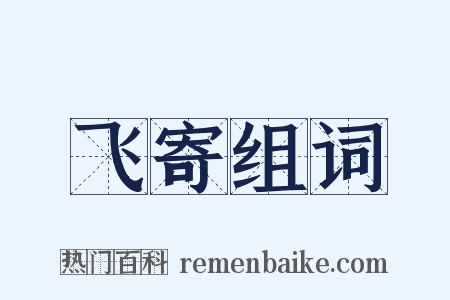 飞寄组词是什么意思的图片